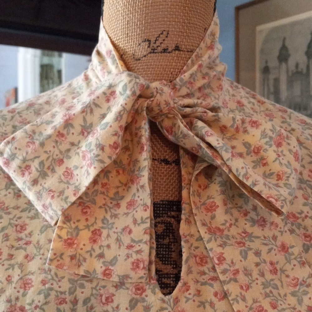 Vintage 70s Carla Gay Prairie Dress Floral Cottagecore Gunne Sax Style Midi - Picture 5 of 16